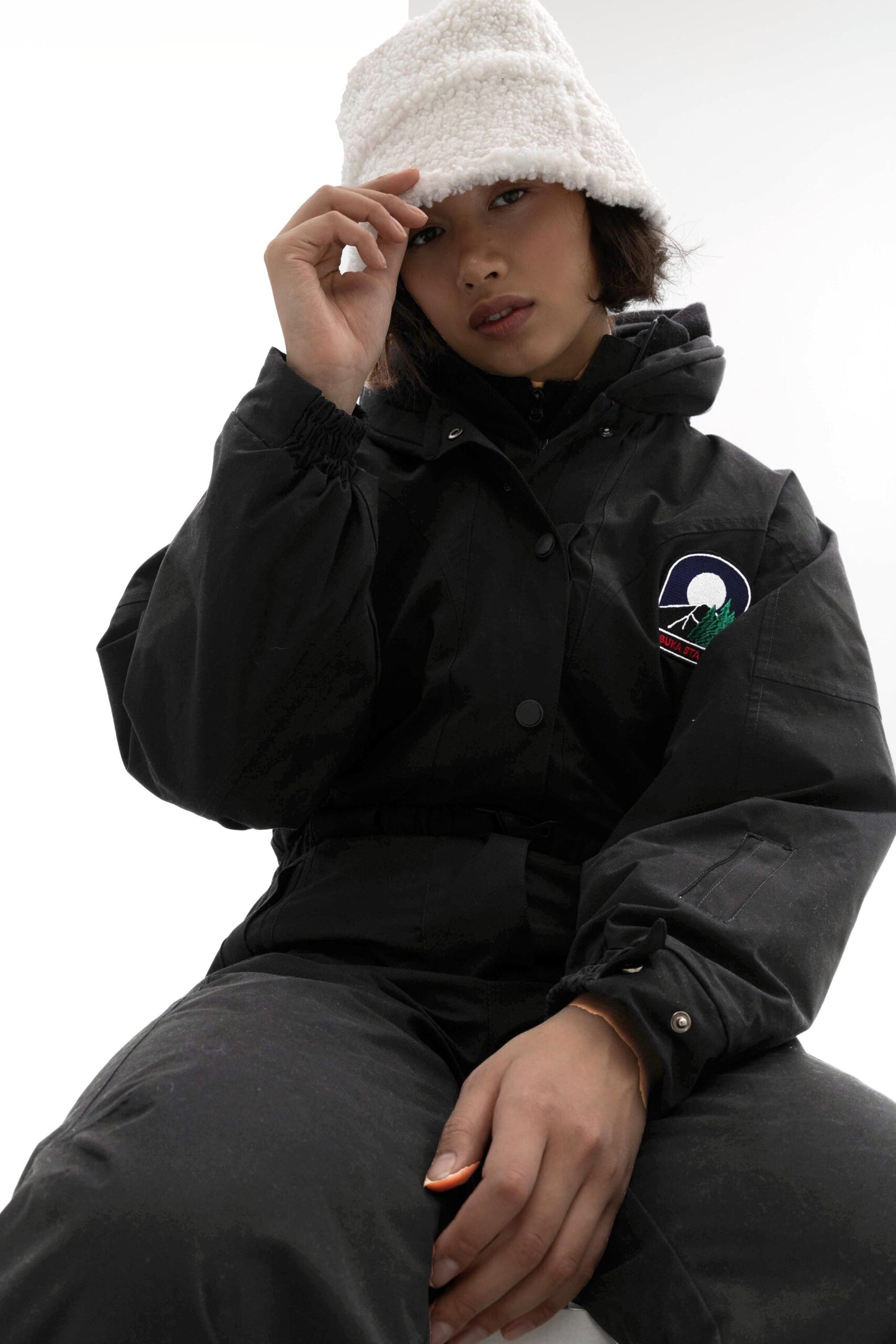 Women’s Black Waterproof Ski Jumpsuit