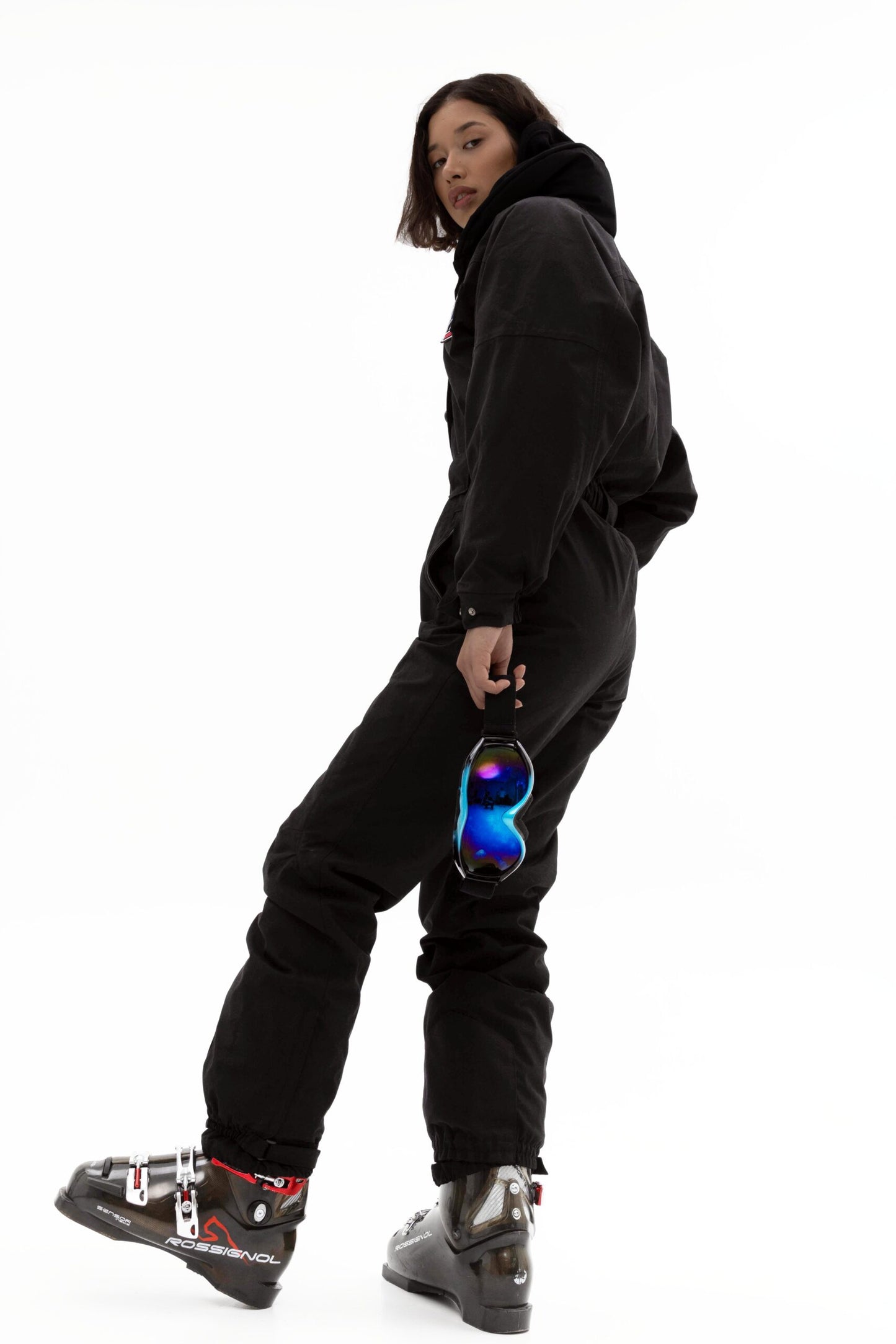 Women’s Black Waterproof Ski Jumpsuit