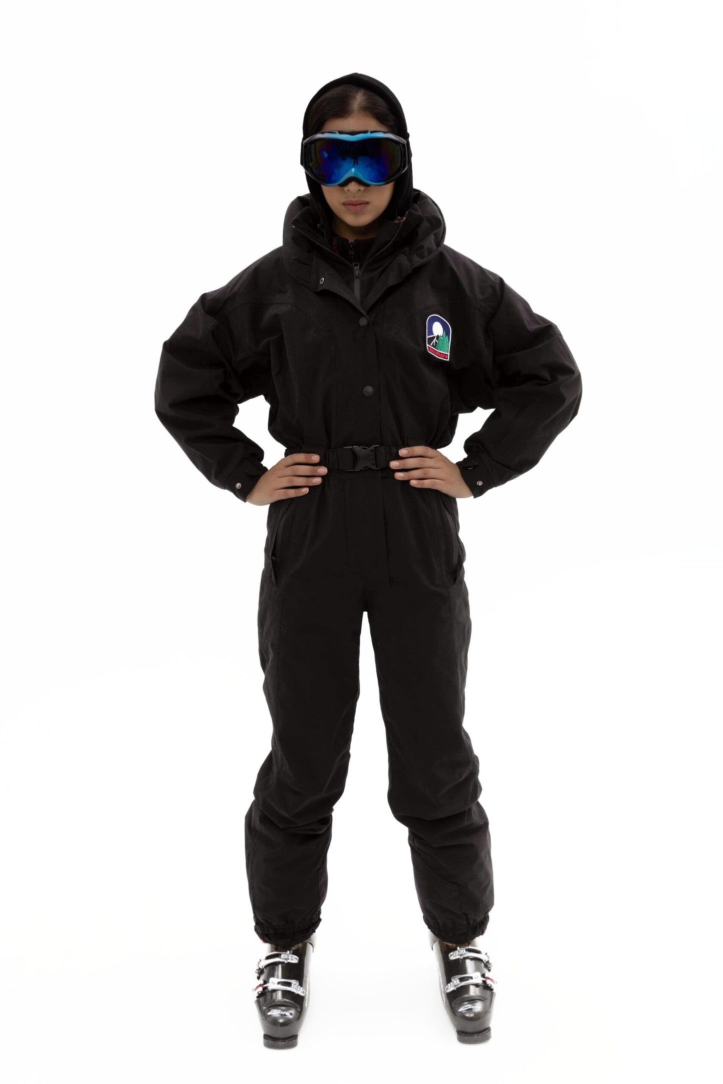Women’s Black Waterproof Ski Jumpsuit