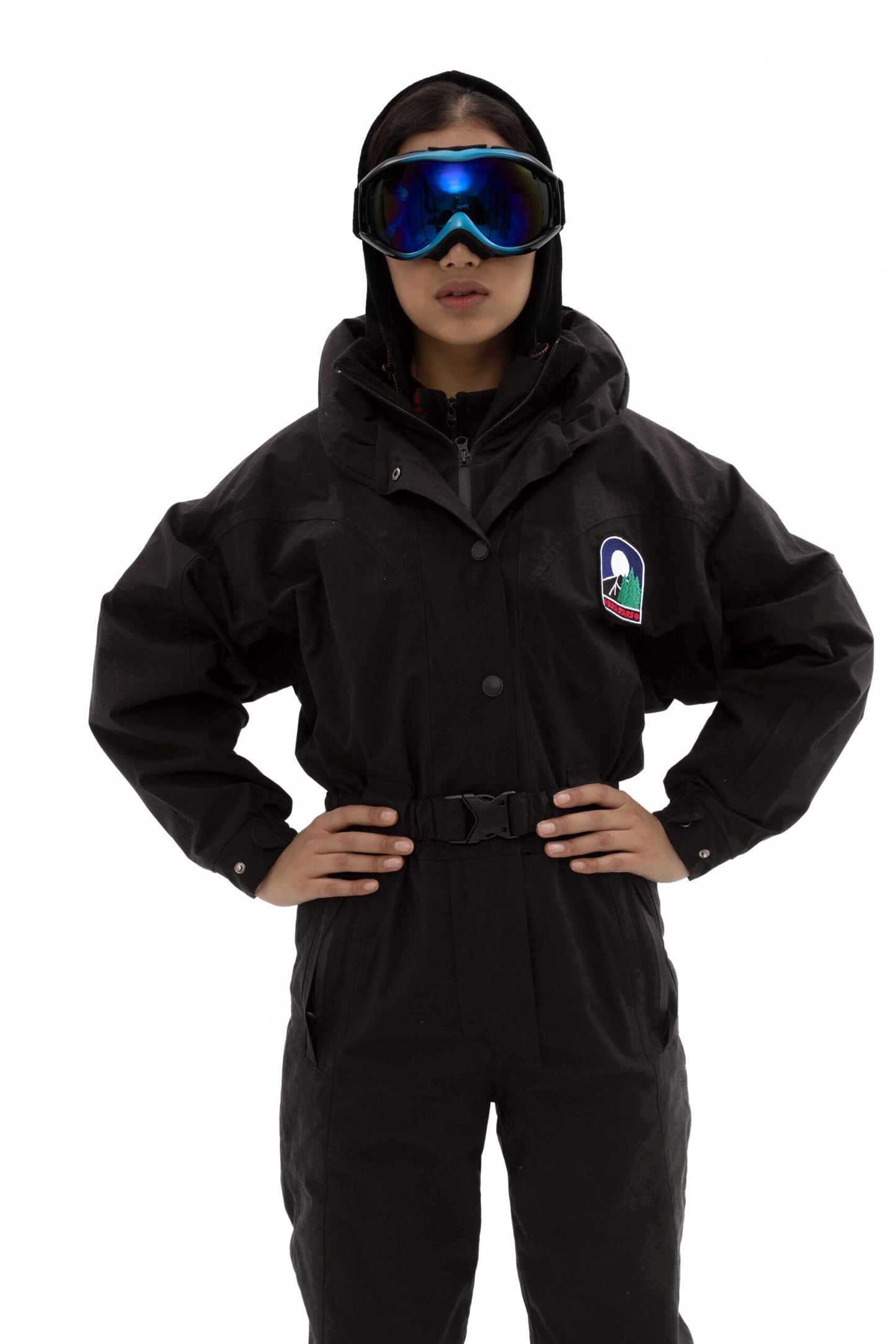 Women’s Black Waterproof Ski Jumpsuit
