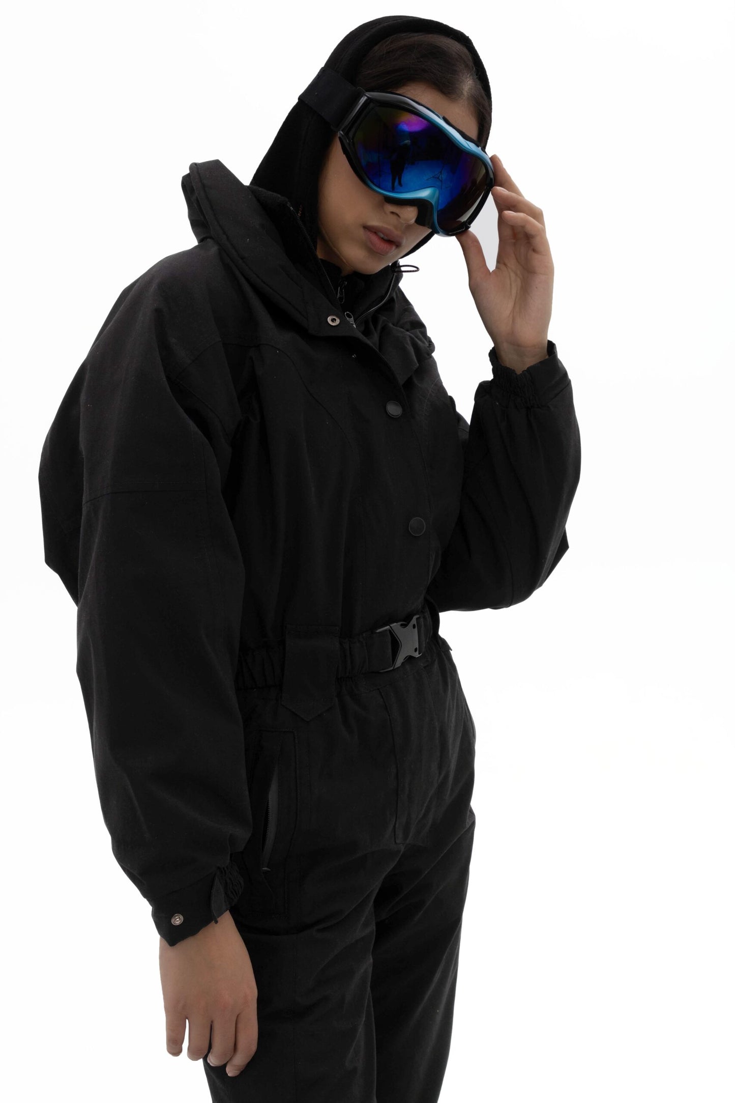 Women’s Black Waterproof Ski Jumpsuit