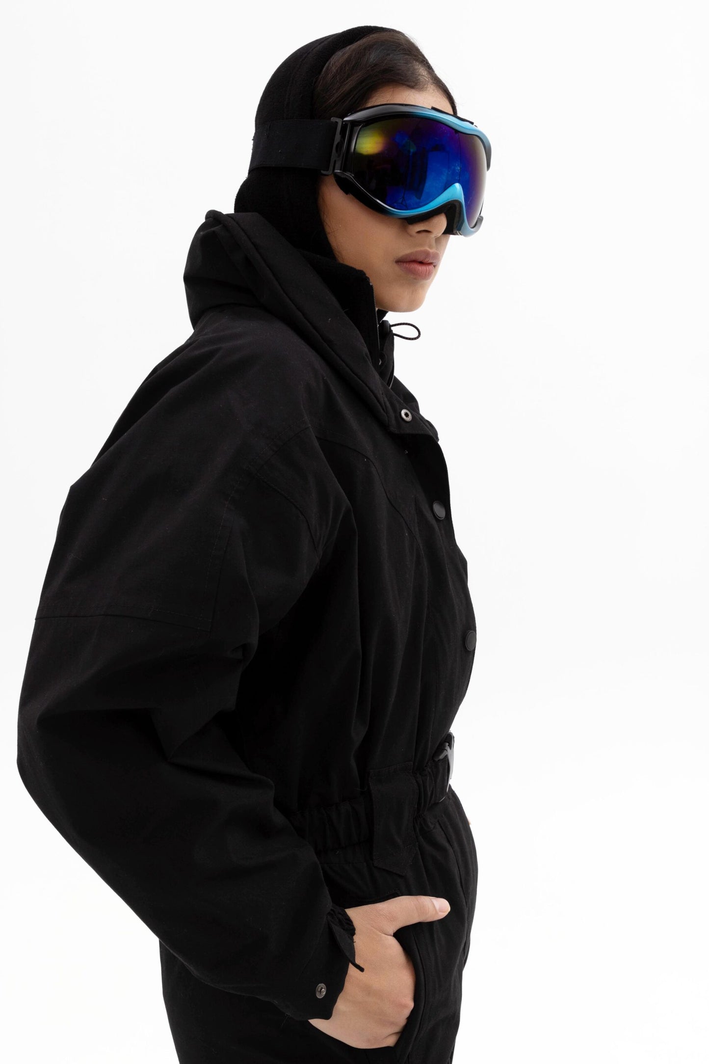 Women’s Black Waterproof Ski Jumpsuit