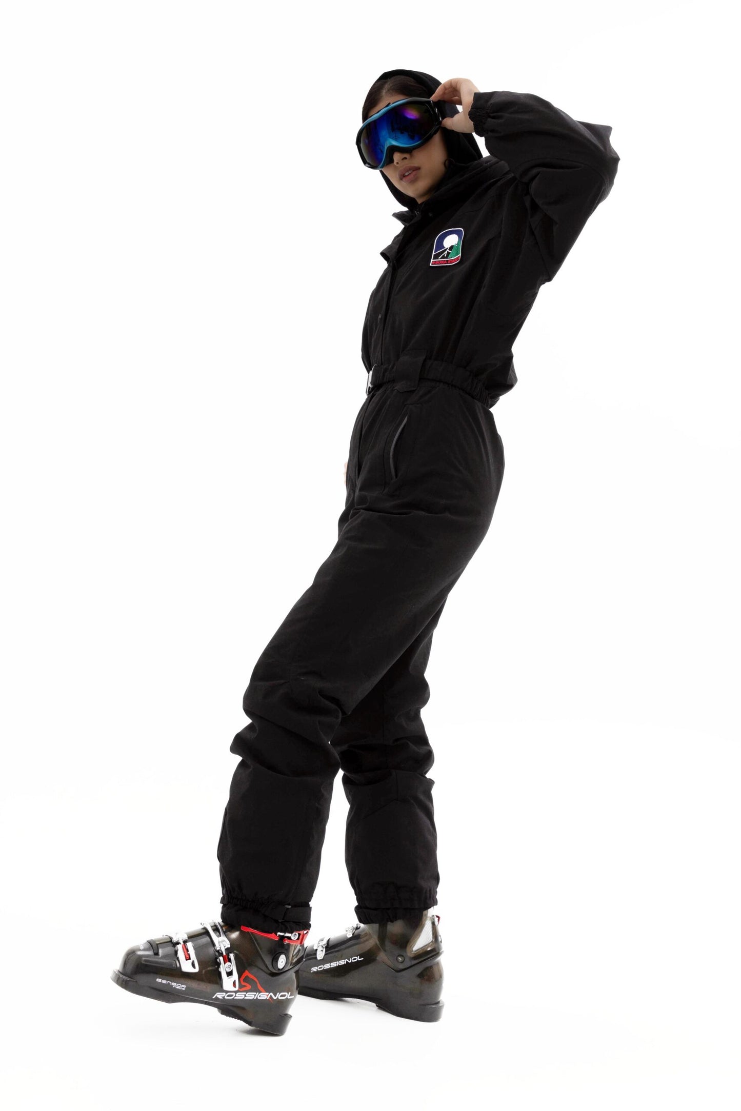 Women’s Black Waterproof Ski Jumpsuit