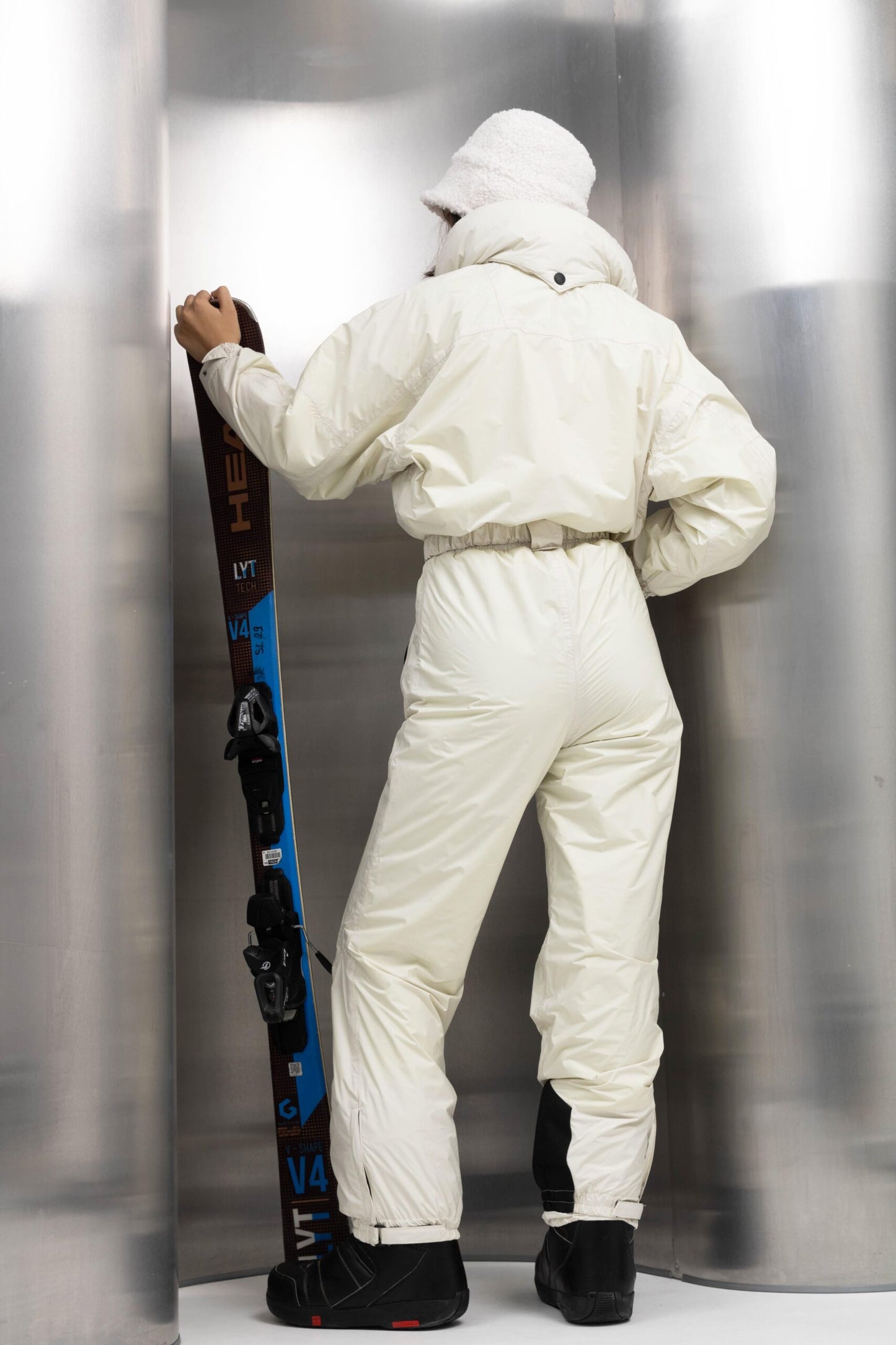 Women’s White Winter Ski Jumpsuit