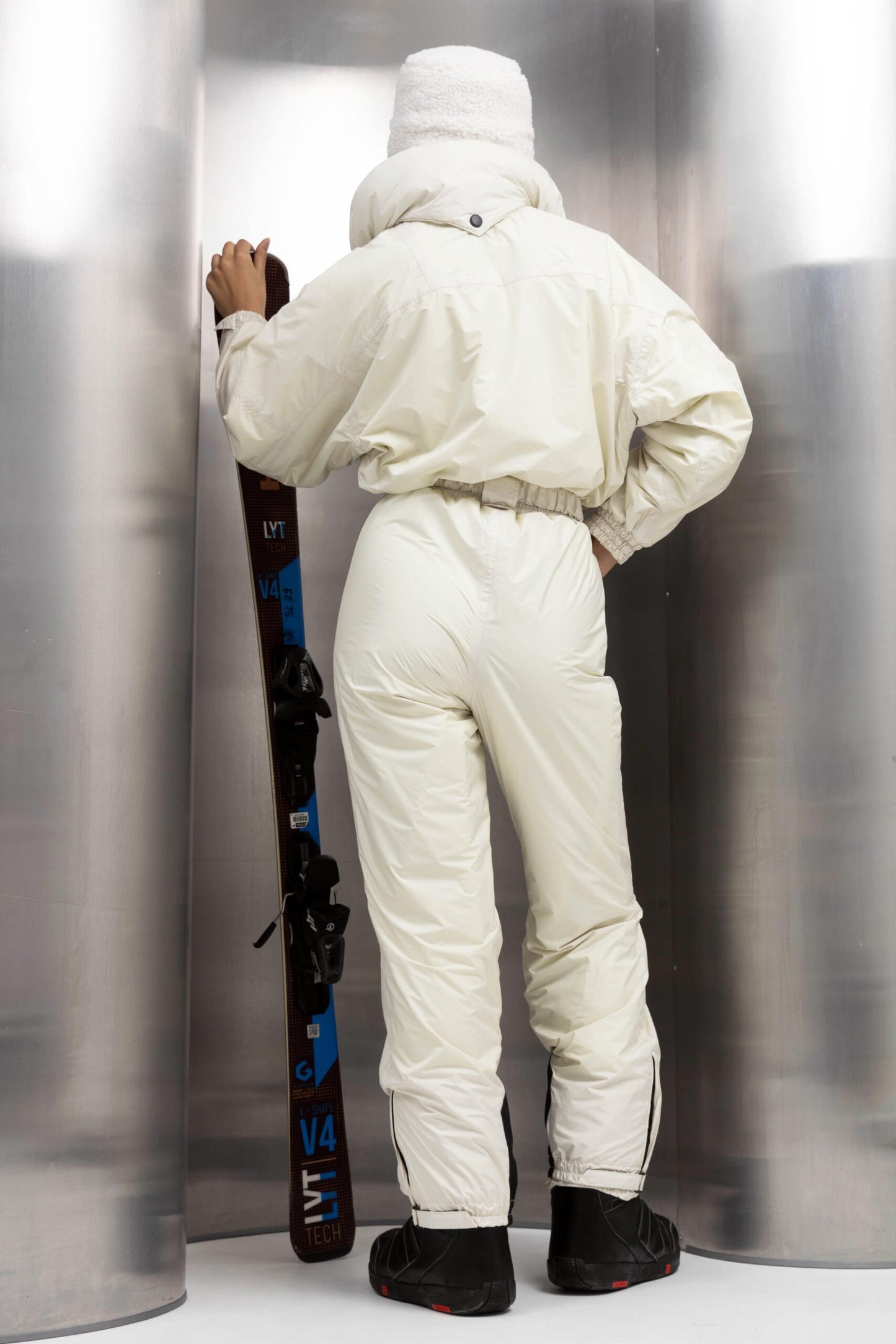 Women’s White Winter Ski Jumpsuit