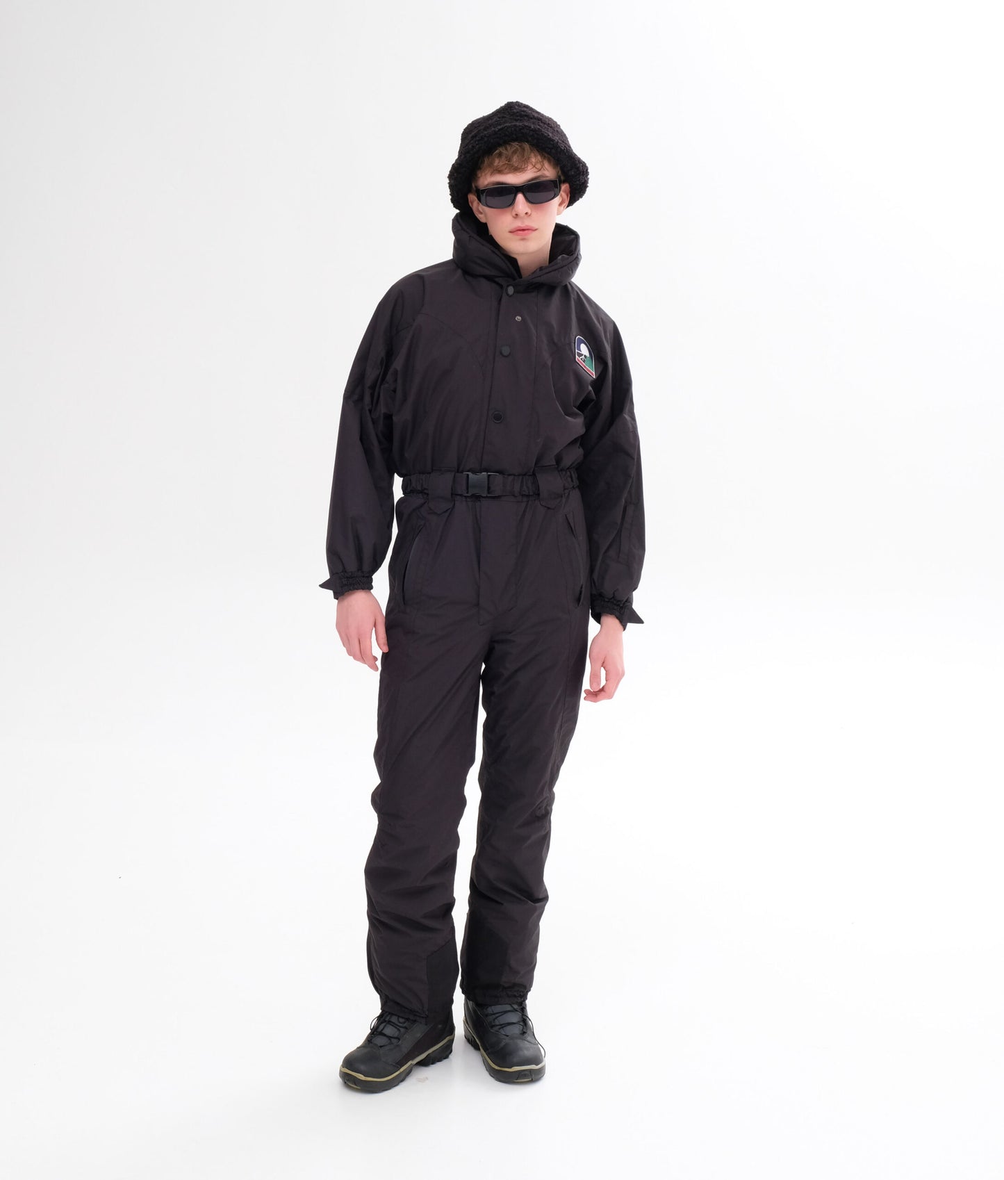 Men’s Black Winter Ski Jumpsuit | Waterproof Snowboard & Ski Suit