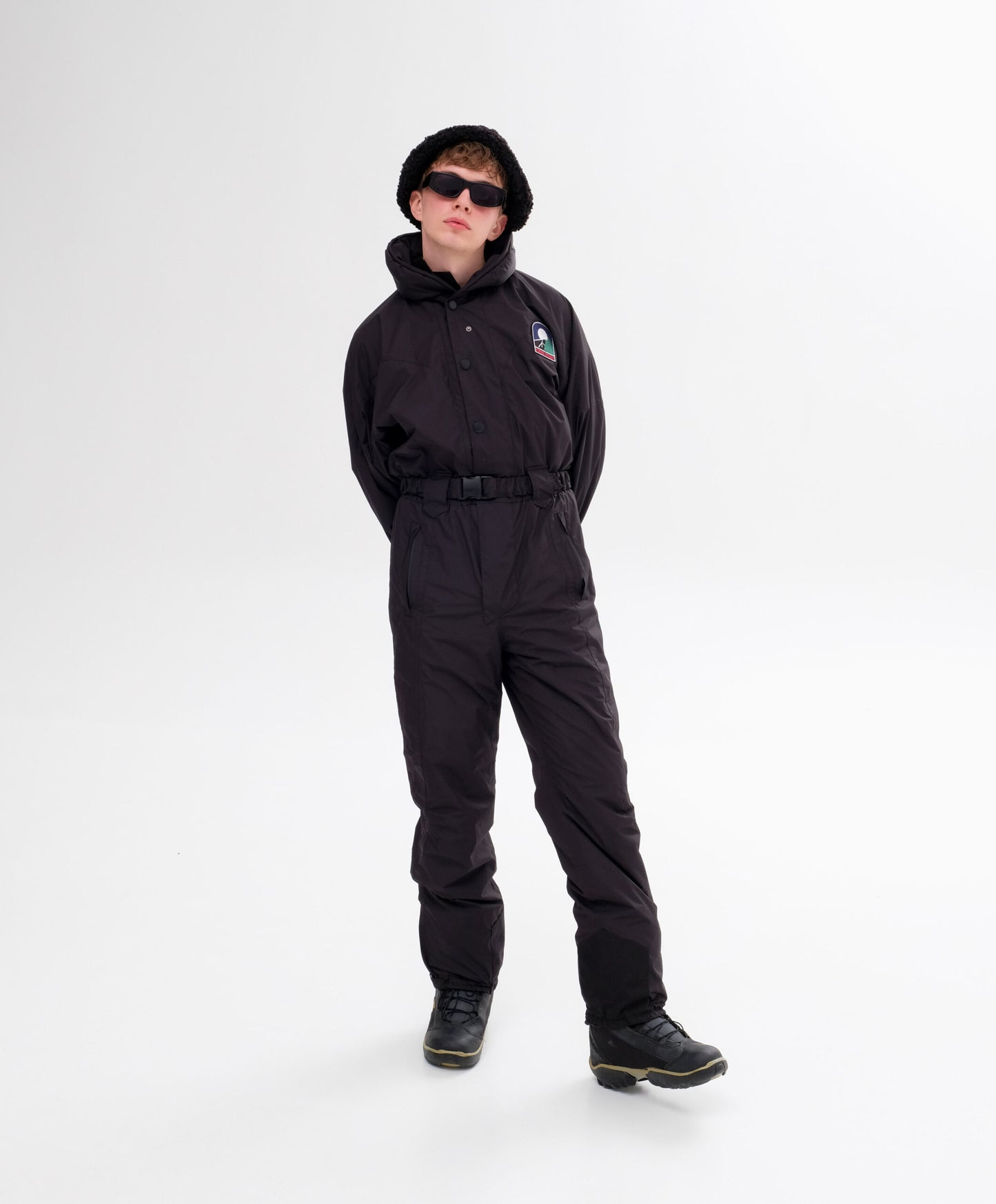 Men’s Black Winter Ski Jumpsuit | Waterproof Snowboard & Ski Suit