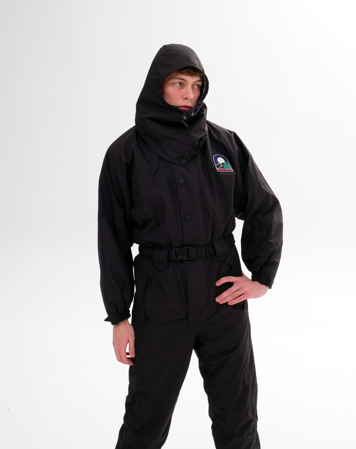 Men’s Black Winter Ski Jumpsuit | Waterproof Snowboard & Ski Suit