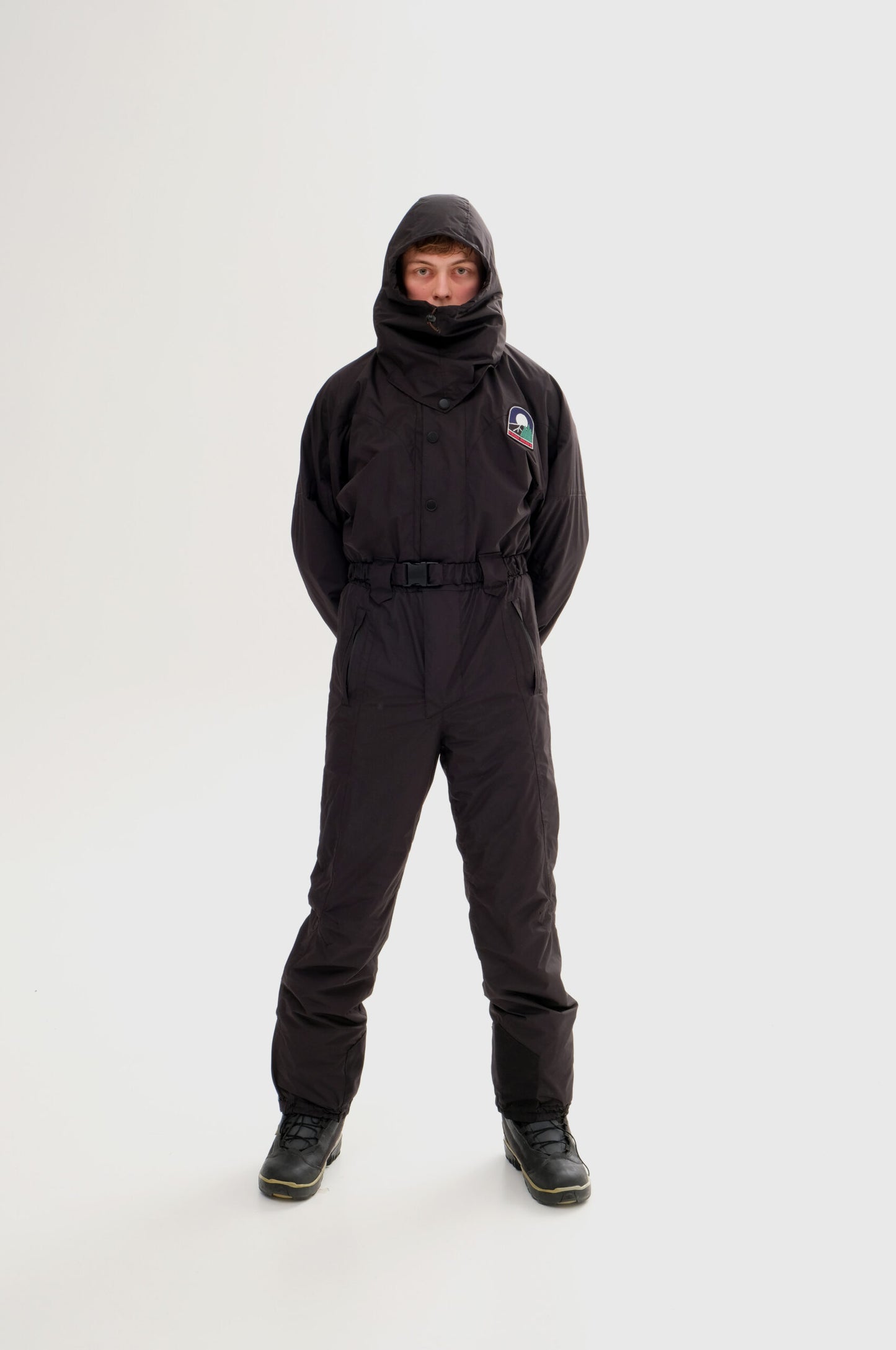 Men’s Black Winter Ski Jumpsuit | Waterproof Snowboard & Ski Suit