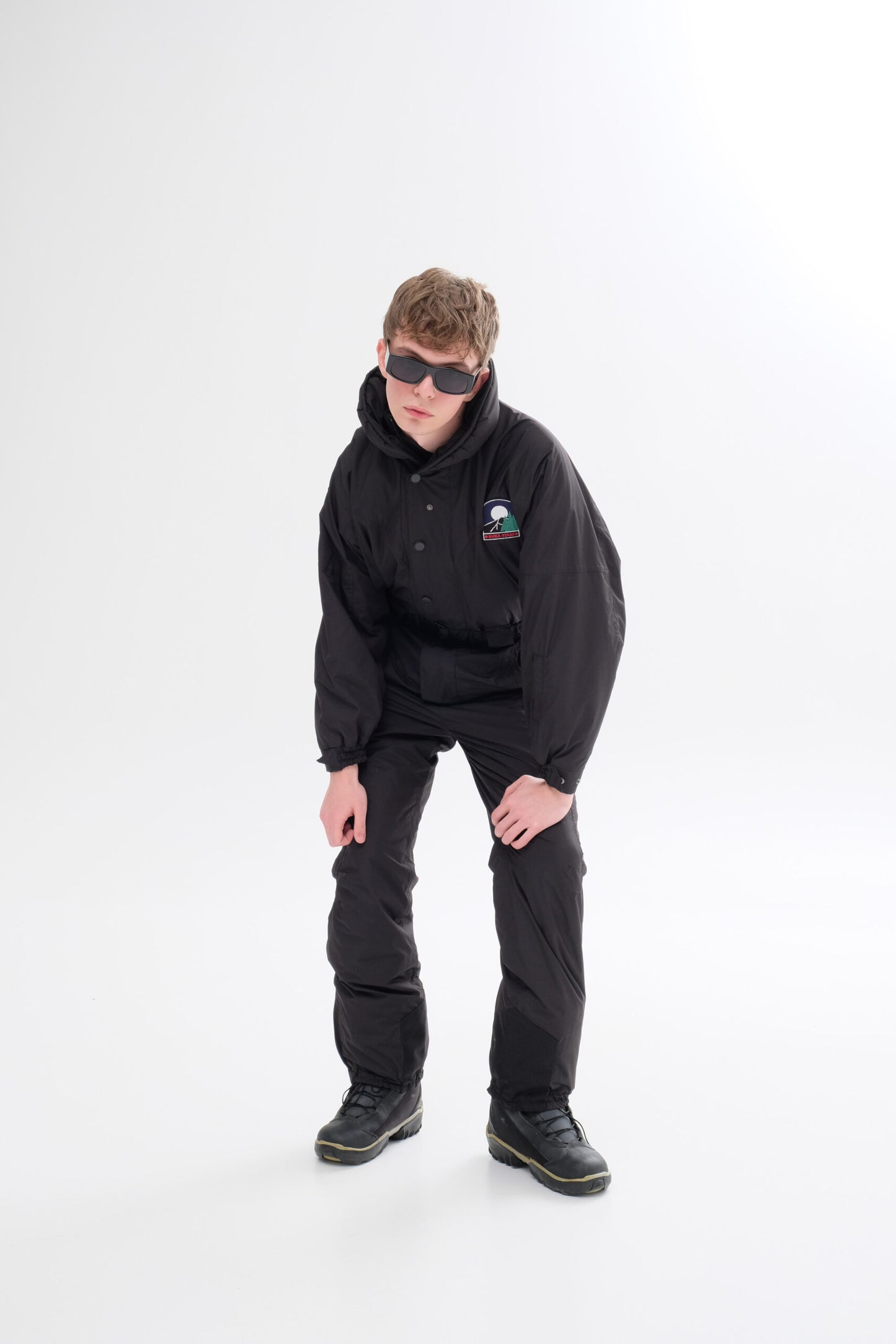 Men’s Black Winter Ski Jumpsuit | Waterproof Snowboard & Ski Suit