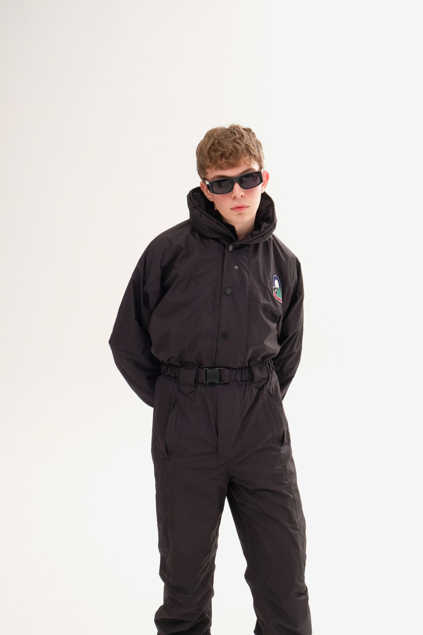 Men’s Black Winter Ski Jumpsuit | Waterproof Snowboard & Ski Suit