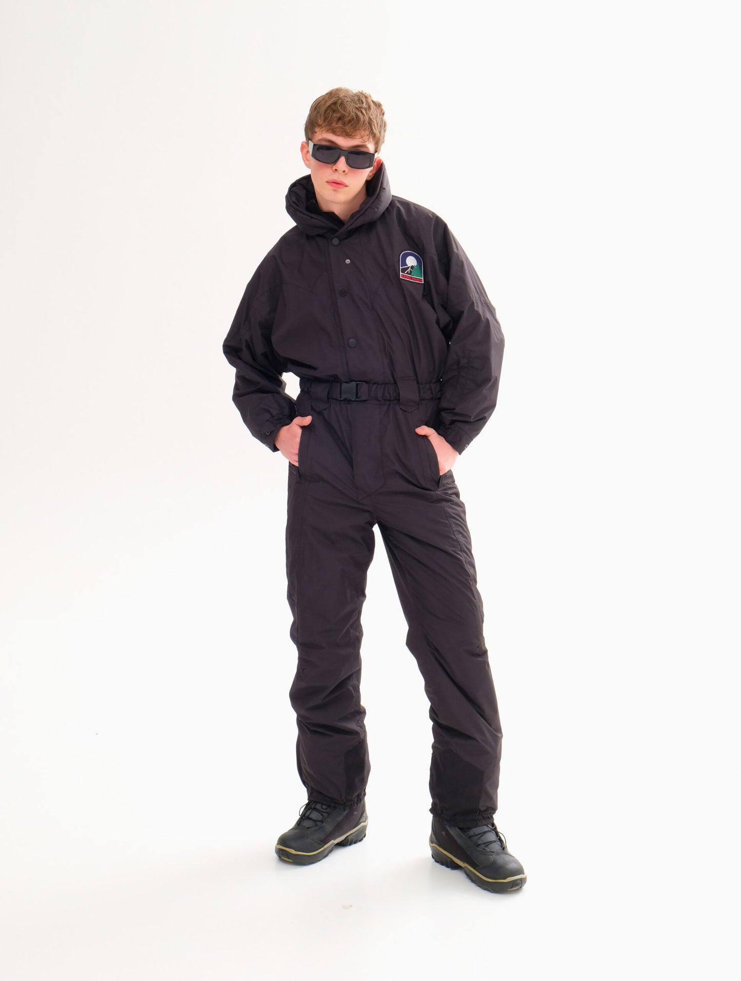 Men’s Black Winter Ski Jumpsuit | Waterproof Snowboard & Ski Suit