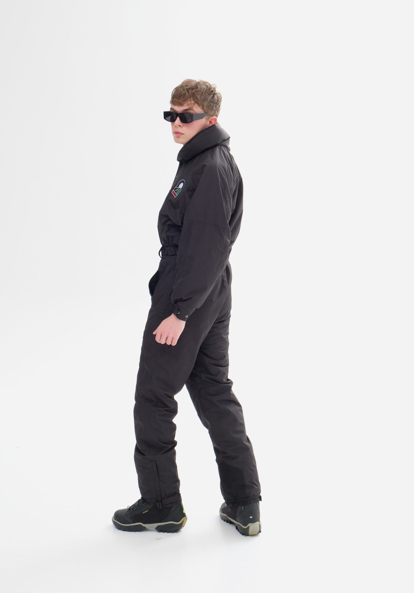 Men’s Black Winter Ski Jumpsuit | Waterproof Snowboard & Ski Suit